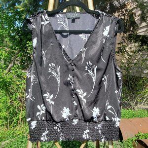 Silk Floral Tank Top